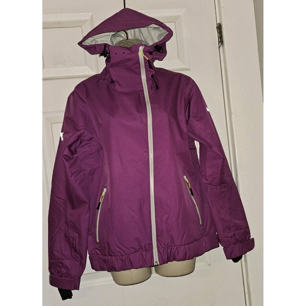 NEW PUMA Horizon Purple Sport Performance Zip Up Hoodie Jacket Waterproof Size M